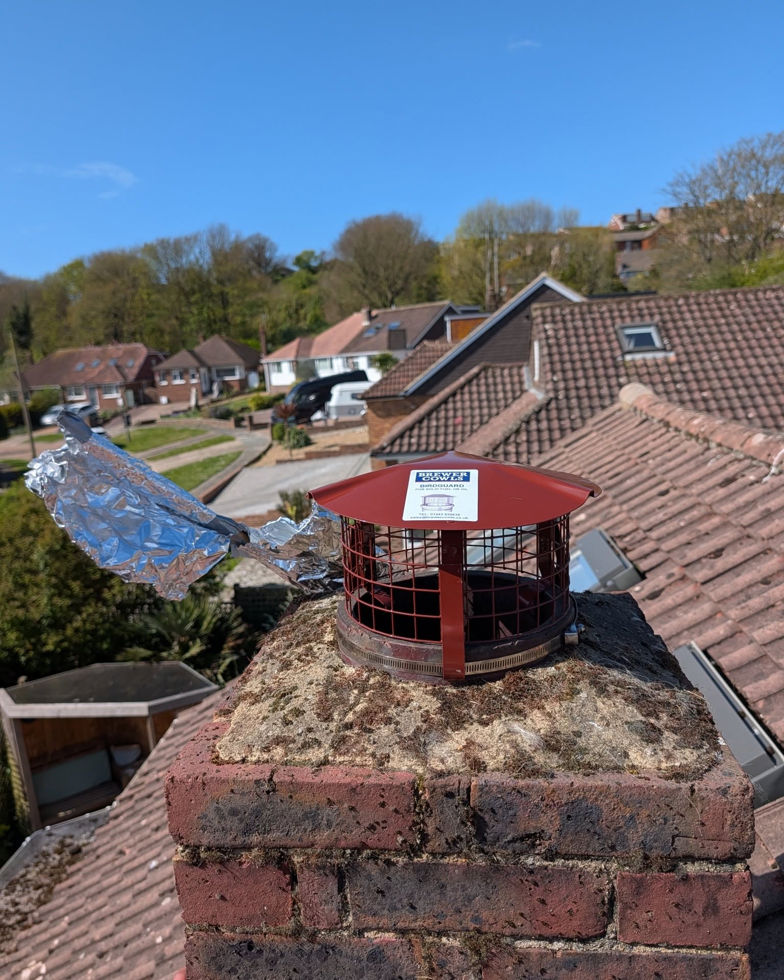 Bird Guard or Cowl Project 2 completed by Pete The Sweep in Sussex