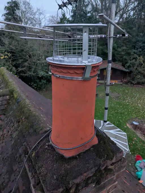 Bird Guard or Cowl Project 13 completed by Pete The Sweep in Sussex